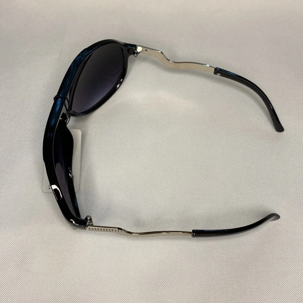 Fashion Sunglasses Black and Silver - Picture 2 of 4